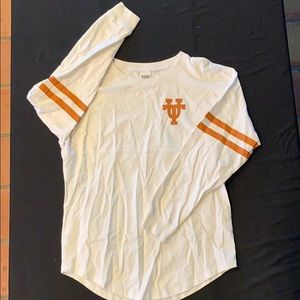 White Longhorns love pink long sleeve M